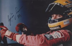 Ayrton Senna 1993 Copckpit (Left Arm Straight) Signed Photo