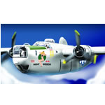 A detailed collector quality diecast replica of the B-24J Liberator U.S.A.A.F `Night Mission`. Each 