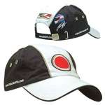 This Takuma cap features a white peak and as worn