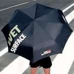 An amazingly compact umbrella which unfolds to be