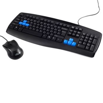 These keyboard and mouse sets enable users to navigate their computers with ease. Each set features an ergonomically designed keyboard and optical mouse for swift movement. The LK855 set features a curved mouse for extra comfort and a keyboard thats 