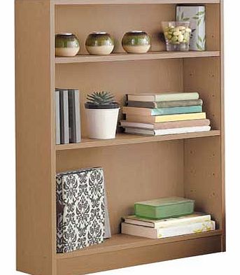 This small bookcase gives you convenient storage while taking up little space in your home. Enjoy the stylish oak effect finish and take advantage of a range of uses. Perfect for a childs bedroom. as a display unit or simply as extra storage. Size H8