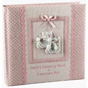 Unbranded Babys Girl Memory Book And Keepsake Box