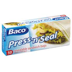 Press n seal sandwich bags Standard delivery charge of 