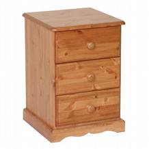 Unbranded Badger Bedside Table 3 Drawer