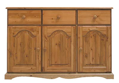 BADGER PINE 3 DRAWER SIDEBPARD