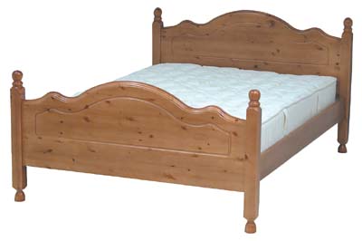 BADGER PINE KING SIZE HIGH FOOT BED