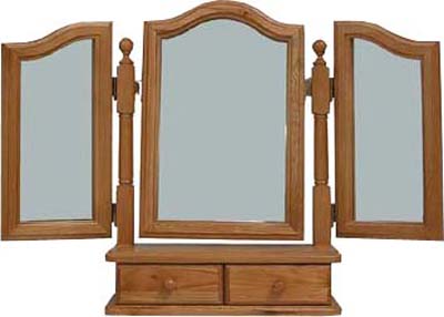 BADGER TRIPLE MIRROR AND DRAWER