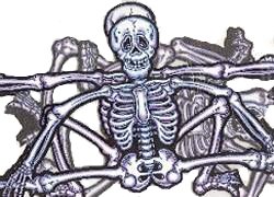 Bag of Bones Interlocking Skeleton Cutouts - pack of 4