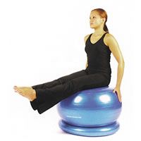 Designed to stabilise the use of a gym ball and is ideal to assist in stopping the gym ball from rol