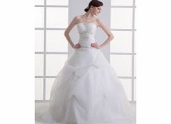 Unbranded Ballgown Strapless Beading Embroidery Pick-up