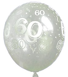 Balloon - Diamond clear - 60 all-round