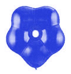 Balloon - Geo Blossom - 16inch latex - Blue