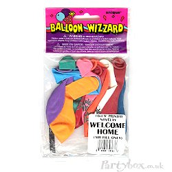 Balloon - Welcome Home - assorted latex - pack of 10