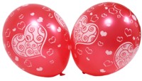 Balloons Decorative Hearts Pk6