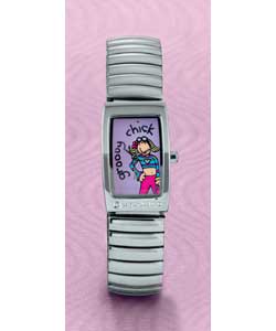 Quartz watch featuring Groovy Chick in one of her