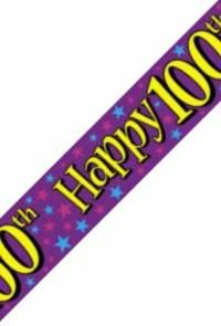 Banner - Happy 100th Birthday 9ft
