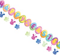 Unbranded Banner: Happy Easter with Danglers 1.6m