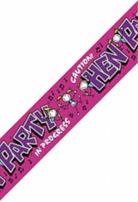 Stake out your table with a colourful banner on your hen night