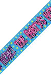 Banner - The Partys Here 9ft