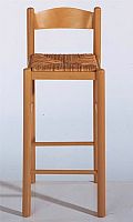 Classic height bar chair. Natural beechwood frame
