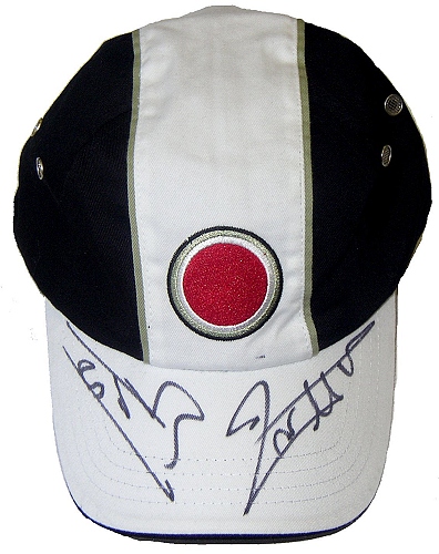 BAR 2003 Team Cap Signed bu Jenson Button and Jacques Villeneuve ,