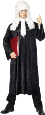 This Excellent Fancy Dress Barrister Judge Costume Includes Gown and Necktie  Why Not Also Add On