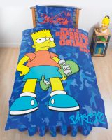 Bart Simpson Single Duvet Cover and Pillowcase