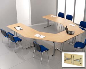 Unbranded Bashir folding meeting tables