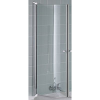 Optional silver / clear pivot door for Shower Bath to create complete shower surround. 100 hinge