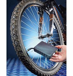 The first of its kind weve seen, this bicycle tyre inflator is a brilliant idea. Unlike hand pumps, its fast and totally effortless to use and, unlike bulky 12-volt inflators, its small enough to carry with you. Powered by batteries, it also has a