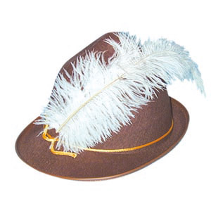 Bavarian hat, brown felt