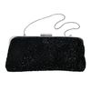 Stunning fully beaded evening bag with snap clasp and shoulder chain.