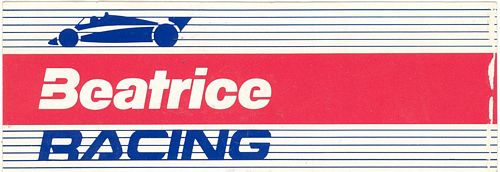 Beatrice Racing Sticker (14cm x 5cm)