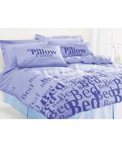 Bed Double Duvet Set - Lilac