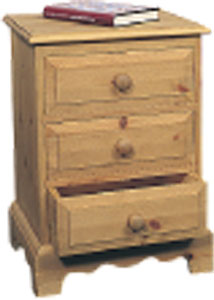BEDSIDE CHEST 3 DWR ROMNEY