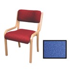 Beech Stacking Side Chair-Blue