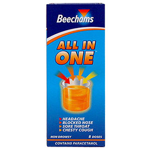Beechams All-In-One provides all the relief you need for cold symptoms, including a chesty cough. Be