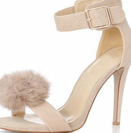 Unbranded Beige Pom Pom Sandal