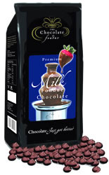 This fine Belgian Milk Chocolate is specially formulated for use in the Chocolate Fountain (click