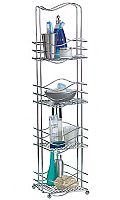 Chrome plated wire storage caddy with wave design