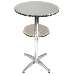 Unbranded Cafe Bar Table 60cm dia Aluminium
