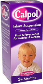 Calpol Infant Suspension 140ml. Calpol Infant Suspension. Strawberry Flavour. Contains Paracetamol. 