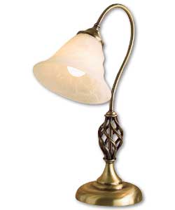 Cameroon Antique Brass Table Lamp