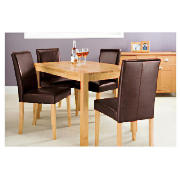 Unbranded Campania Rubberwood 4 Seat Table