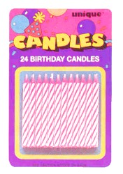 Candles - Pink spiral