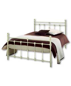 Canterbury Double Bed - Ivory/Comfort Mattress
