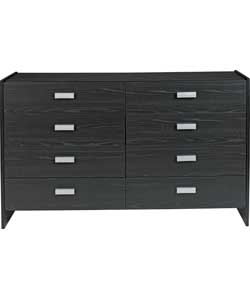 Unbranded Capella 4 4 Drawer Chest - Black Ash Effect