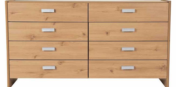 Part of the modern and functional Capella collection. this furniture package includes an eight drawer chest and dressing table. Adding a simple and stylish touch to your bedroom. this boasts a clean design with metal runners and silver coloured plast