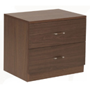 Cappuccino 2 drawer nightstand furniture
